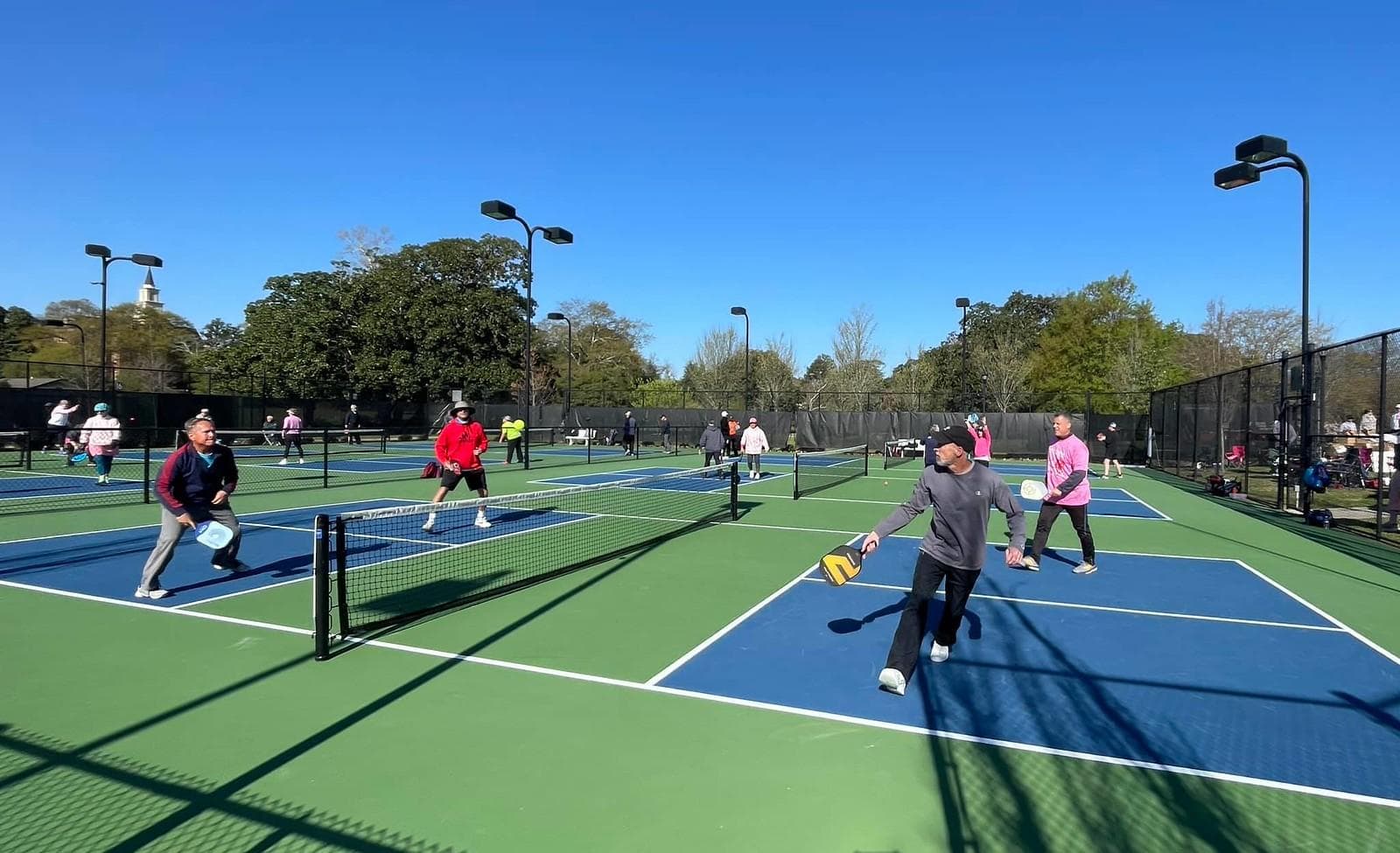 Pickleball play in Fort Myers, FL
